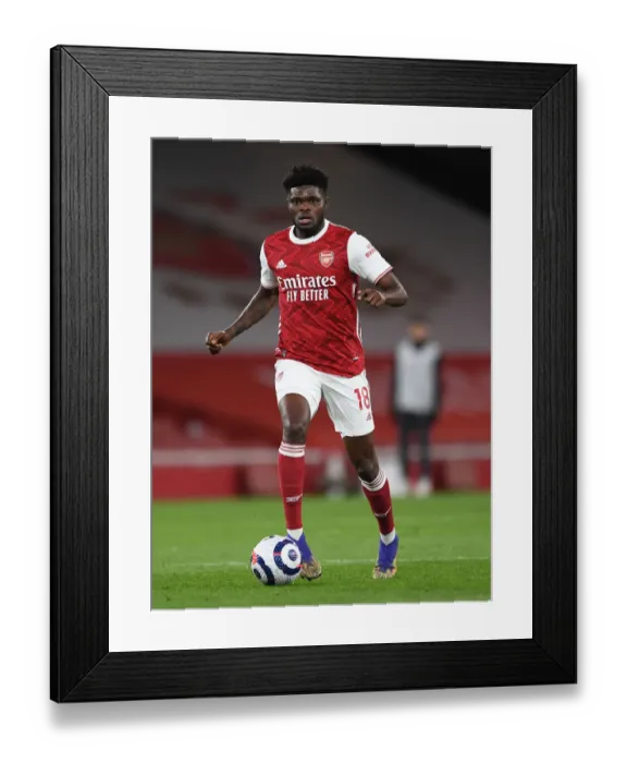 Framed Print : Thomas Partey in Action: Arsenal vs. Liverpool, Premier League 2020-21