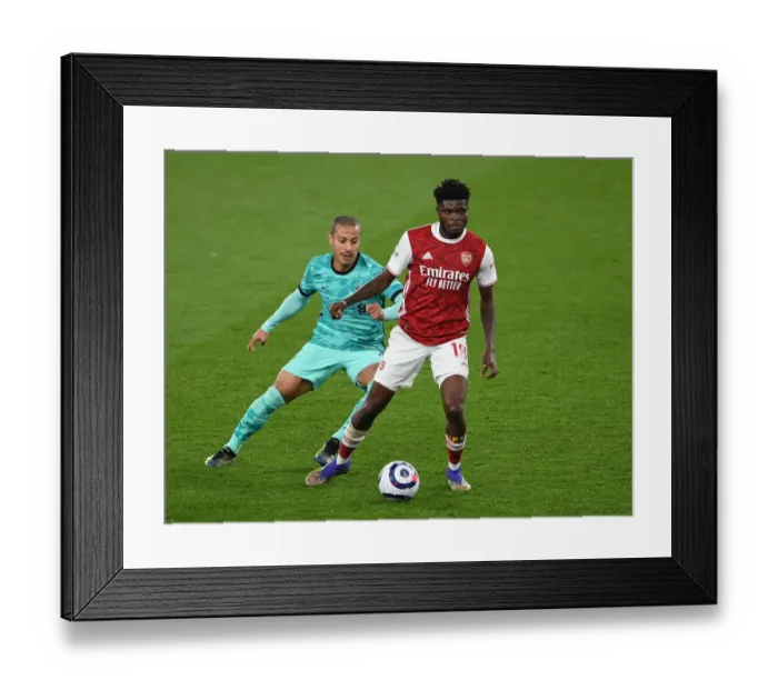Framed Print : Arsenal vs. Liverpool: Thomas Partey vs. Thiago - Intense Battle in the Premier League Framed Print : Arsenal vs. Liverpool: Thomas Partey vs. Thiago - Intense Battle in the Premier League