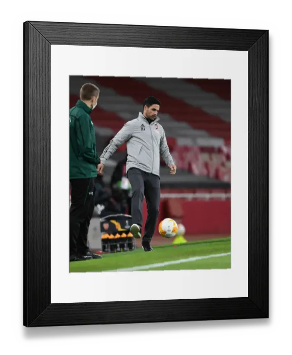 Framed Print : Mikel Arteta Leads Empty Emirates: Arsenal's Europa League Quarterfinal Battle against Slavia Praha Framed Print : Mikel Arteta Leads Empty Emirates: Arsenal's Europa League Quarterfinal Battle against Slavia Praha