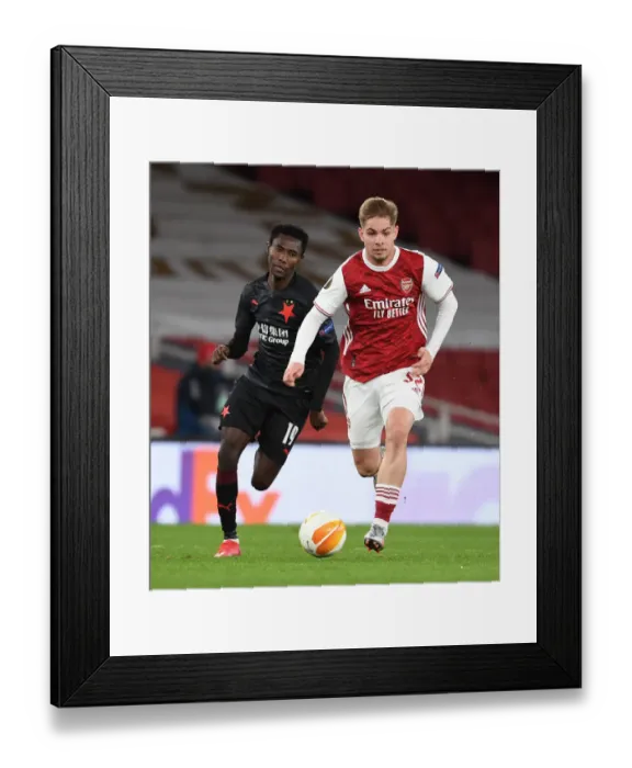 Framed Print : Emile Smith Rowe Scores in Empty Emirates: Arsenal's Europa League Quarterfinal Win Over Slavia Praha Framed Print : Emile Smith Rowe Scores in Empty Emirates: Arsenal's Europa League Quarterfinal Win Over Slavia Praha