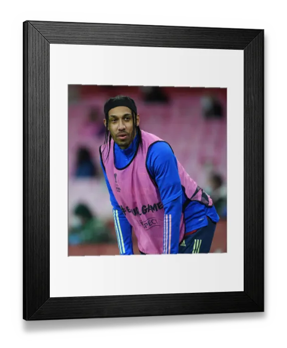 Framed Print : Aubameyang's Lone Battle in Empty Emirates: Arsenal's Europa League Quarterfinal vs Slavia Praha Framed Print : Aubameyang's Lone Battle in Empty Emirates: Arsenal's Europa League Quarterfinal vs Slavia Praha
