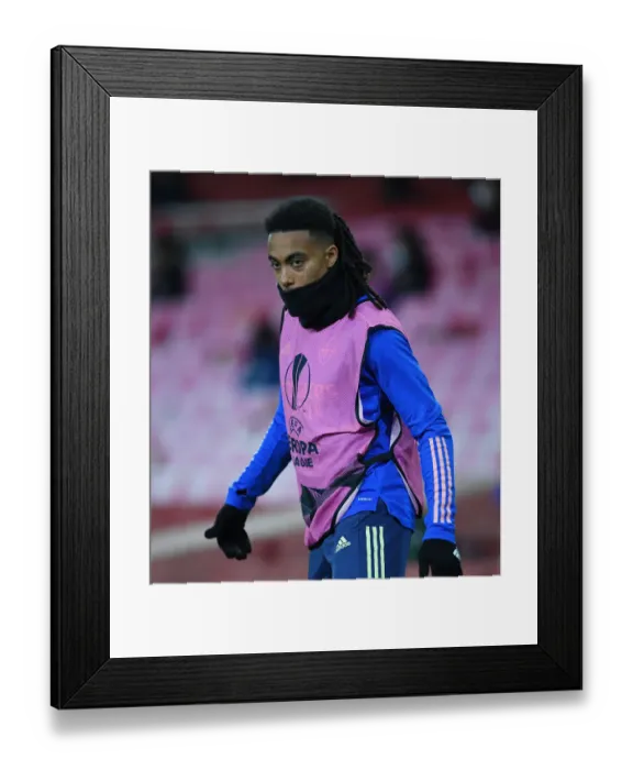 Framed Print : Arsenal vs Slavia Praha: UEFA Europa League Quarterfinal at Emirates Stadium (2021) - Behind Closed Doors