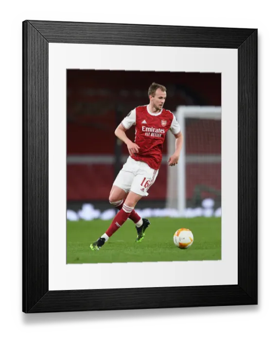Framed Print : Arsenal vs Slavia Praha: Europa League Quarterfinal - Emirates Stadium, London (Behind Closed Doors)