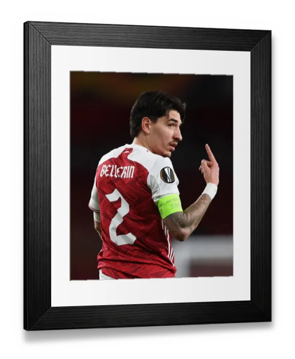 Framed Print : Arsenal FC vs Slavia Praha: Hector Bellerin in UEFA Europa League Quarterfinal at Emptied Emirates Stadium Framed Print : Arsenal FC vs Slavia Praha: Hector Bellerin in UEFA Europa League Quarterfinal at Emptied Emirates Stadium