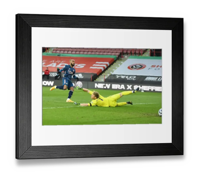 Framed Print : Alexis Lacazette Scores in Empty Bramall Lane: Arsenal's Goal Amidst Coronavirus Restrictions (2020-21 Premier League) Framed Print : Alexis Lacazette Scores in Empty Bramall Lane: Arsenal's Goal Amidst Coronavirus Restrictions (2020-21 Premier League)