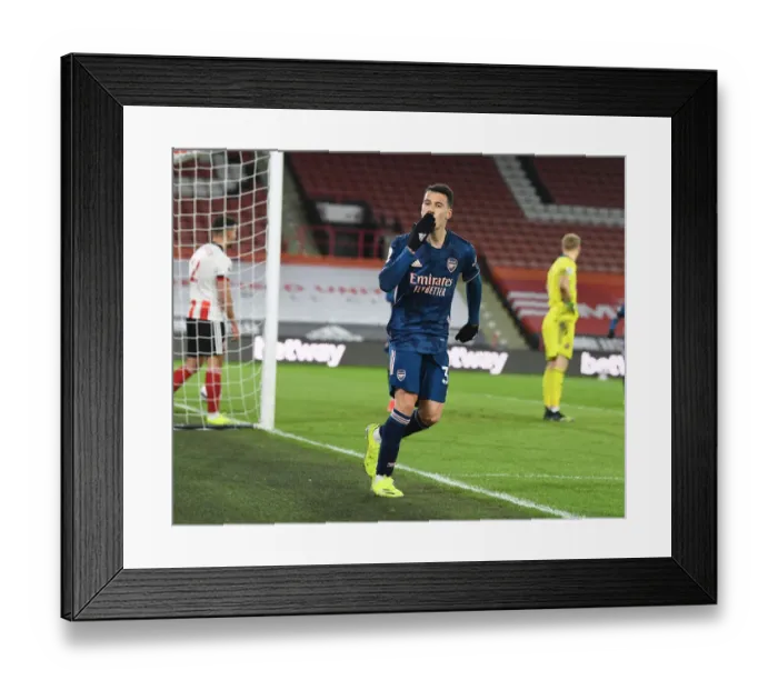 Framed Print : Martinelli's Brace: Arsenal Overpower Sheffield United in Empty Bramall Lane Framed Print : Martinelli's Brace: Arsenal Overpower Sheffield United in Empty Bramall Lane