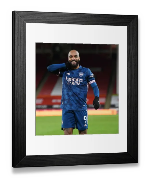 Framed Print : Alexis Lacazette's Hat-Trick: Arsenal's Empty Victory in Sheffield United, Premier League 2021 Framed Print : Alexis Lacazette's Hat-Trick: Arsenal's Empty Victory in Sheffield United, Premier League 2021