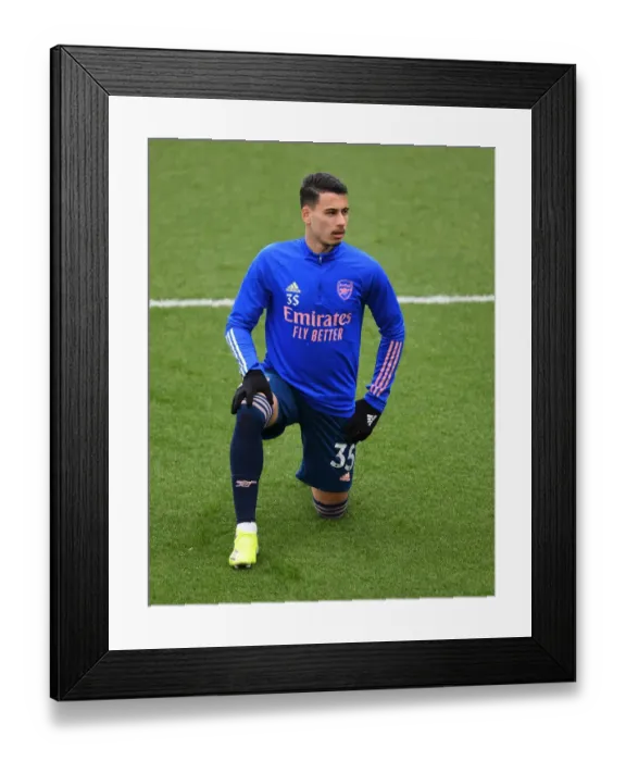 Framed Print : Gabriel Martinelli Gears Up: Arsenal vs Sheffield United, Premier League 2020-21