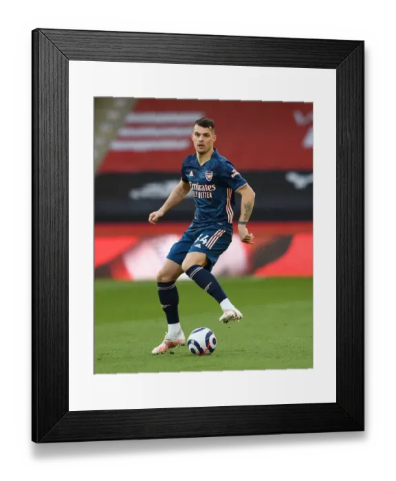 Framed Print : Granit Xhaka in Action: Sheffield United vs. Arsenal, Premier League 2020-21 Framed Print : Granit Xhaka in Action: Sheffield United vs. Arsenal, Premier League 2020-21