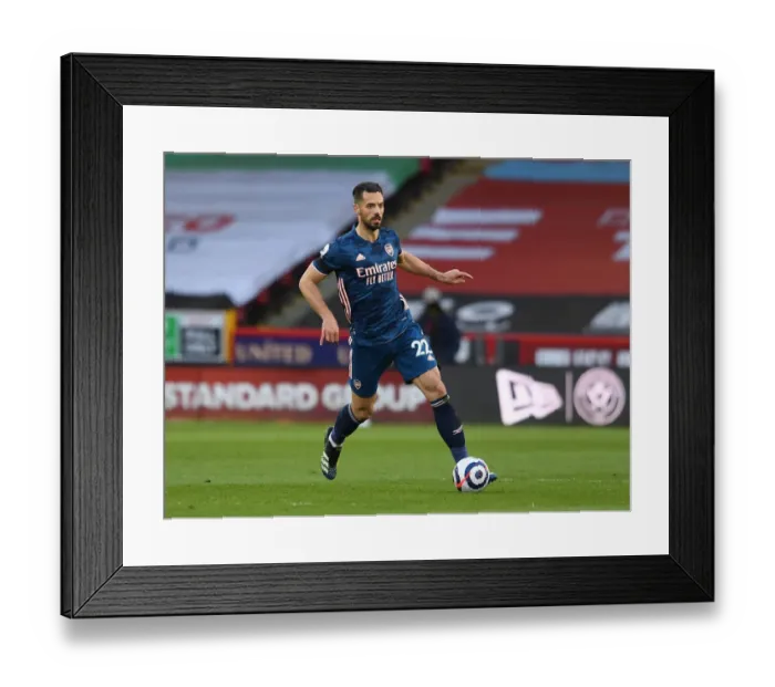 Framed Print : Arsenal's Pablo Mari in Action against Sheffield United - Premier League 2020-21