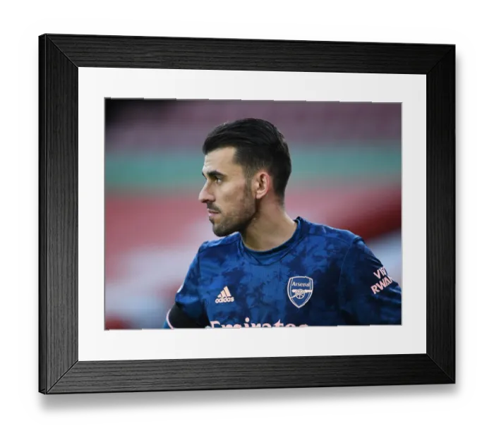 Framed Print : Dani Ceballos in Action: Sheffield United vs. Arsenal, Premier League 2020-21