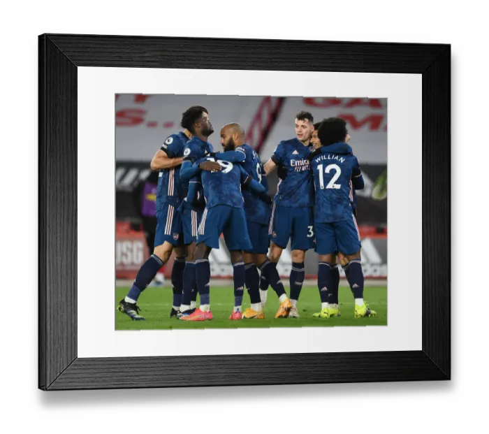 Framed Print : Martinelli's Brace: Arsenal's Victory Over Sheffield United (April 2021)