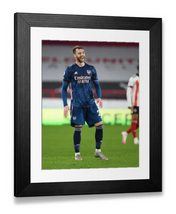 Framed Print : Calum Chambers in Action: Arsenal vs. Sheffield United, Premier League 2020-21