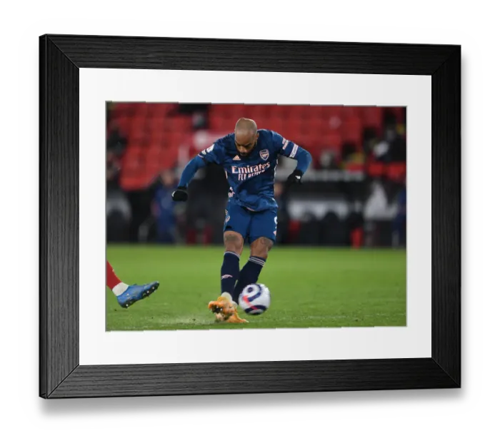 Framed Print : Alexandre Lacazette's Brace: Arsenal's 3-0 Victory over Sheffield United (April 2021) Framed Print : Alexandre Lacazette's Brace: Arsenal's 3-0 Victory over Sheffield United (April 2021)