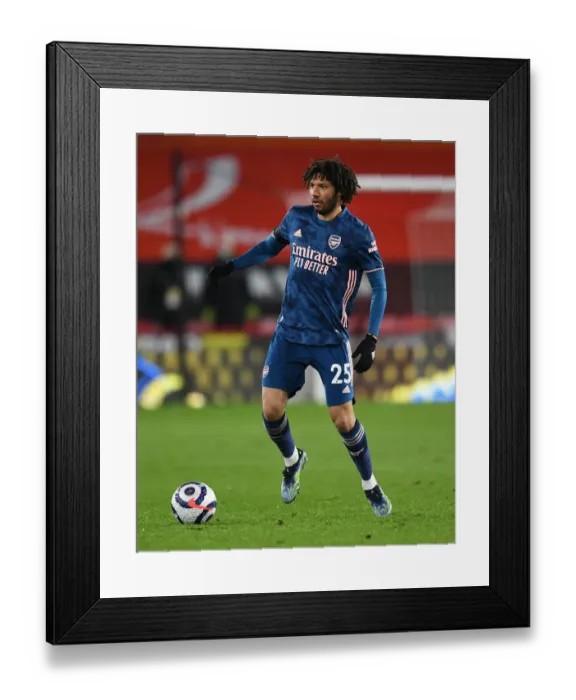 Framed Print : Arsenal's Mohamed Elneny in Action against Sheffield United - Premier League 2020-21 Framed Print : Arsenal's Mohamed Elneny in Action against Sheffield United - Premier League 2020-21