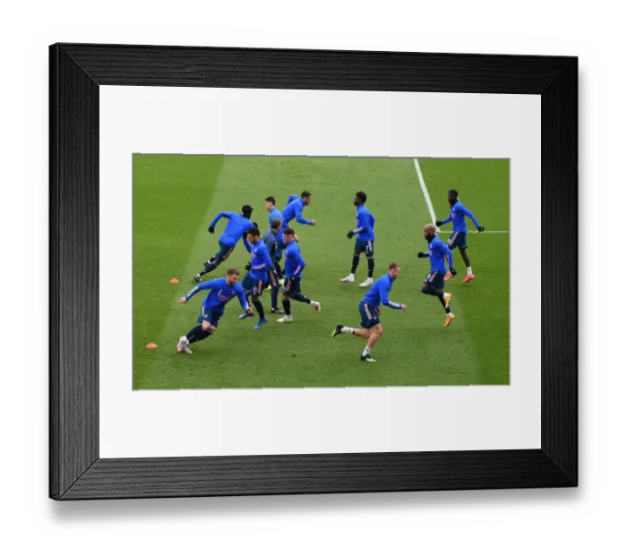 Framed Print : Arsenal Players Gear Up for Premier League Clash against Sheffield United Framed Print : Arsenal Players Gear Up for Premier League Clash against Sheffield United