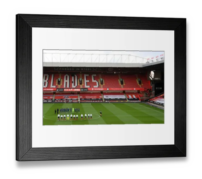Framed Print : Arsenal Pays Tribute: Premier League Match Paused for Prince Philip's Memory (Sheffield United vs. Arsenal, 2021)