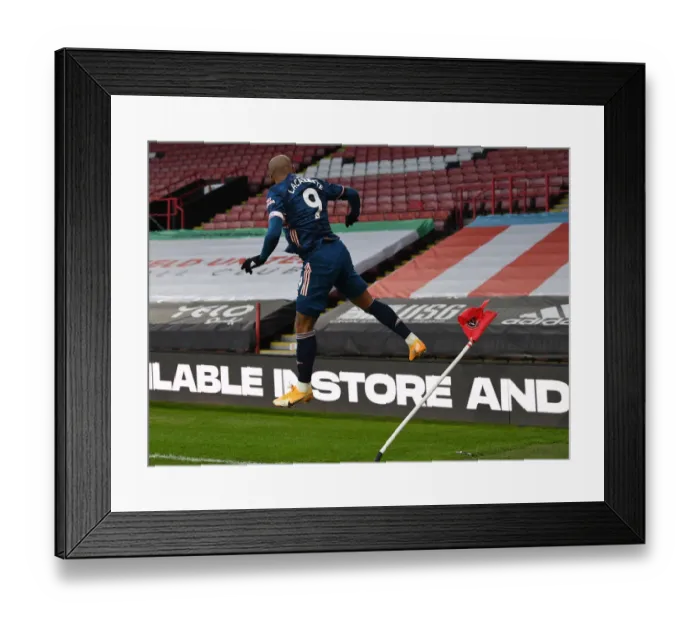 Framed Print : Alexandre Lacazette's Goal: Arsenal's Victory at Sheffield United (April 2021) Framed Print : Alexandre Lacazette's Goal: Arsenal's Victory at Sheffield United (April 2021)