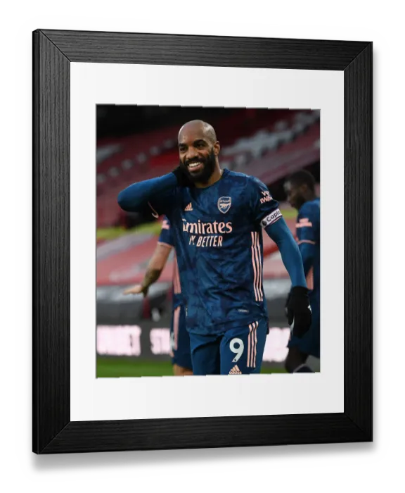 Framed Print : Alexandre Lacazette's Game-Winning Goal: Arsenal Secures Premier League Victory over Sheffield United (April 2021) Framed Print : Alexandre Lacazette's Game-Winning Goal: Arsenal Secures Premier League Victory over Sheffield United (April 2021)