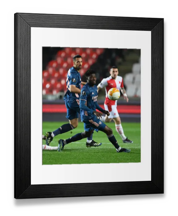 Framed Print : Thomas Partey in Action: Arsenal vs Slavia Praha, UEFA Europa League Quarterfinal - Prague, 2021 Framed Print : Thomas Partey in Action: Arsenal vs Slavia Praha, UEFA Europa League Quarterfinal - Prague, 2021