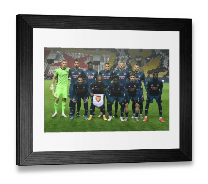 Framed Print : Arsenal FC vs Slavia Praha - UEFA Europa League Quarterfinal: Empty Eden Arena, Prague