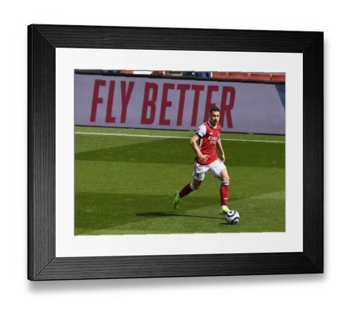 Framed Print : Gabriel Martinelli's Brilliant Performance at Empty Emirates: Arsenal vs. Fulham, Premier League 2021