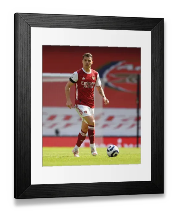 Framed Print : Granit Xhaka: Arsenal Star Shines at Empty Emirates Stadium during Fulham Clash, Premier League 2020-21 Framed Print : Granit Xhaka: Arsenal Star Shines at Empty Emirates Stadium during Fulham Clash, Premier League 2020-21