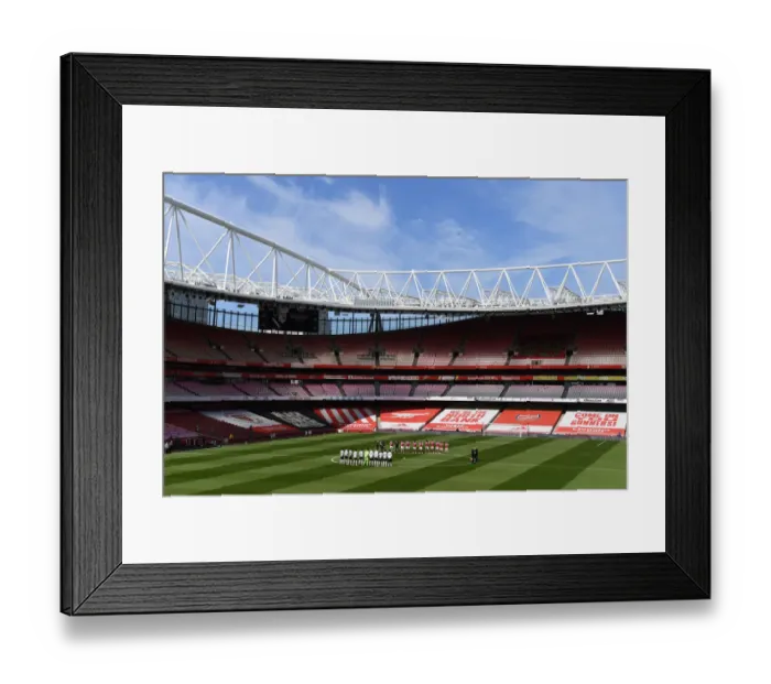 Framed Print : Arsenal vs. Fulham: A Moment of Silence for Prince Philip at Empty Emirates Stadium, April 2021 (Premier League) Framed Print : Arsenal vs. Fulham: A Moment of Silence for Prince Philip at Empty Emirates Stadium, April 2021 (Premier League)