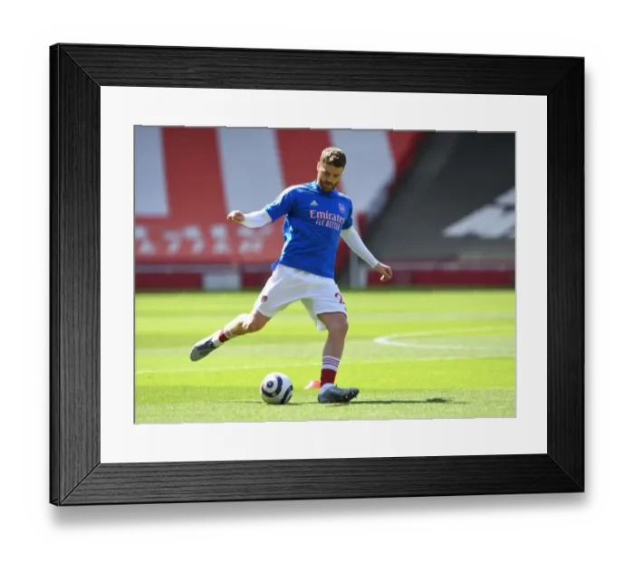 Framed Print : Arsenal's Calum Chambers at Empty Emirates Stadium: Arsenal vs Fulham, Premier League 2021 Framed Print : Arsenal's Calum Chambers at Empty Emirates Stadium: Arsenal vs Fulham, Premier League 2021