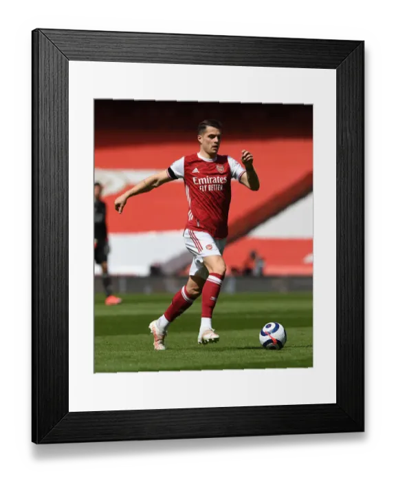 Framed Print : LONDON, ENGLAND - APRIL 18: Granit Xhaka of Arsenal during the Premier League match between Arsenal Framed Print : LONDON, ENGLAND - APRIL 18: Granit Xhaka of Arsenal during the Premier League match between Arsenal