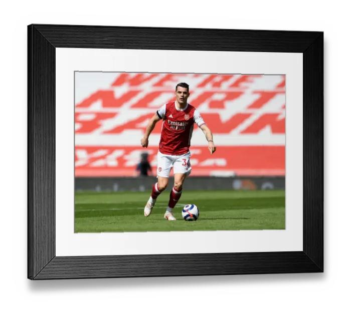 Framed Print : Arsenal's Granit Xhaka in Action Against Fulham: 2020-21 Premier League, Emirates Stadium (Behind Closed Doors) Framed Print : Arsenal's Granit Xhaka in Action Against Fulham: 2020-21 Premier League, Emirates Stadium (Behind Closed Doors)