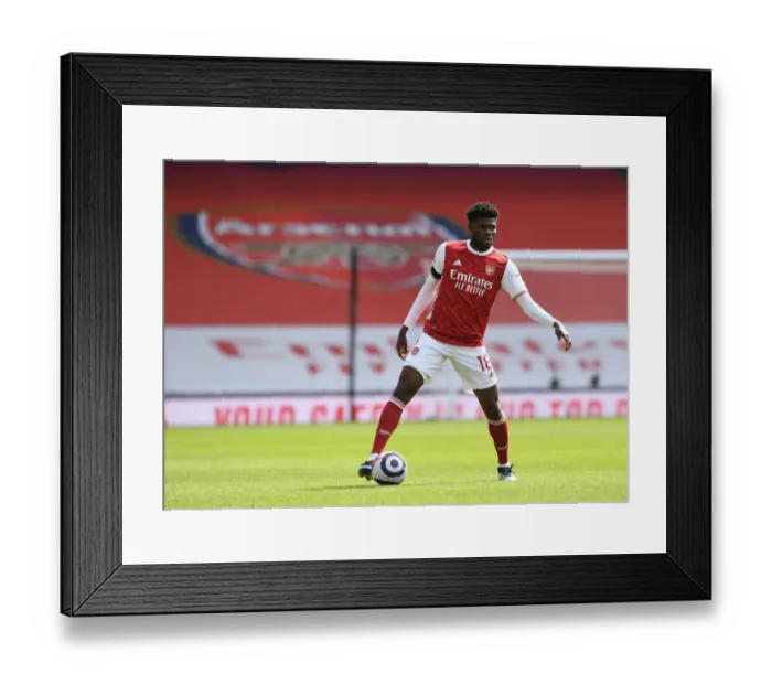 Framed Print : Thomas Partey in Action: Arsenal vs Fulham, Emirates Stadium, April 2021 (Behind Closed Doors) Framed Print : Thomas Partey in Action: Arsenal vs Fulham, Emirates Stadium, April 2021 (Behind Closed Doors)