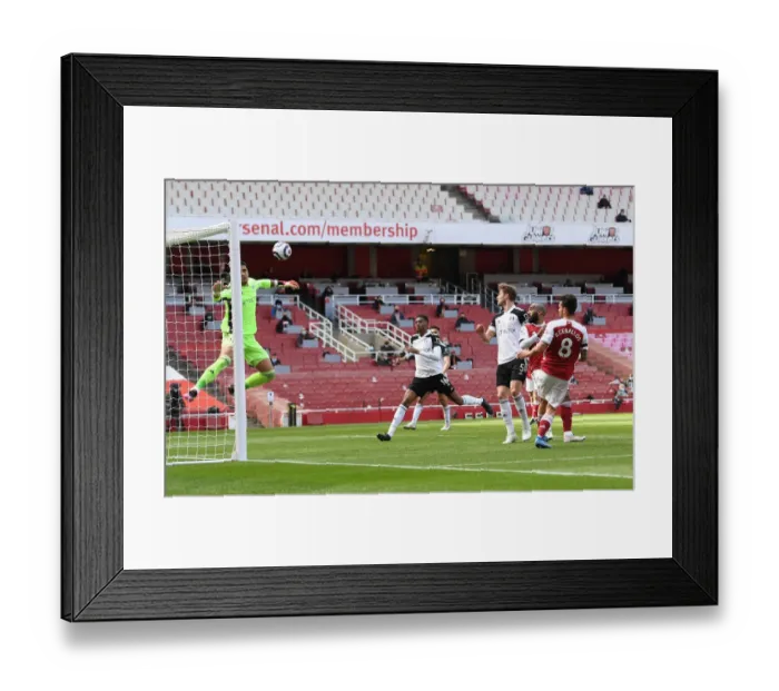 Framed Print : Controversial Offside: Ceballos Goal Disallowed by VAR in Empty Emirates (Arsenal vs Fulham, April 2021) Framed Print : Controversial Offside: Ceballos Goal Disallowed by VAR in Empty Emirates (Arsenal vs Fulham, April 2021)