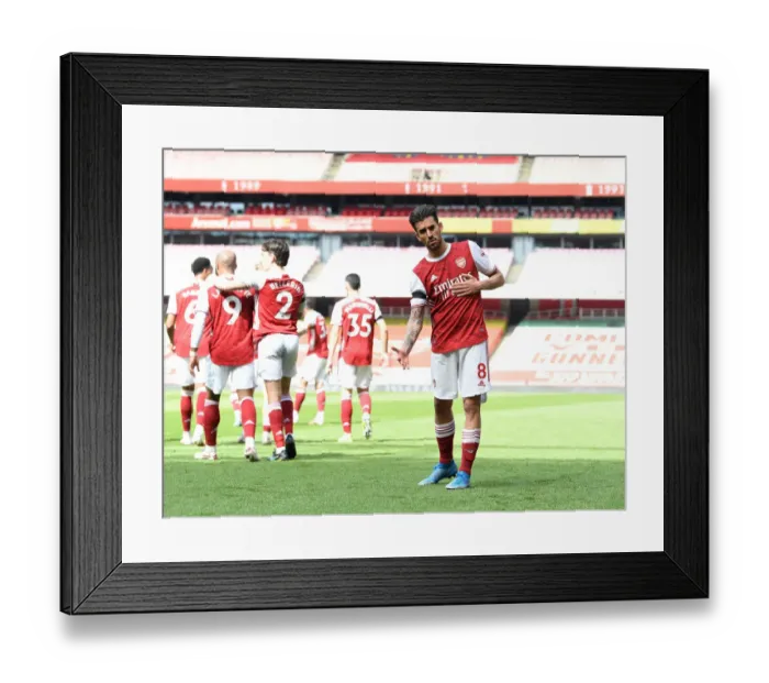 Framed Print : Arsenal's Disallowed Goal: Frustrating Moment as Ceballos's Score is Denied at Empty Emirates Against Fulham (April 2021) Framed Print : Arsenal's Disallowed Goal: Frustrating Moment as Ceballos's Score is Denied at Empty Emirates Against Fulham (April 2021)