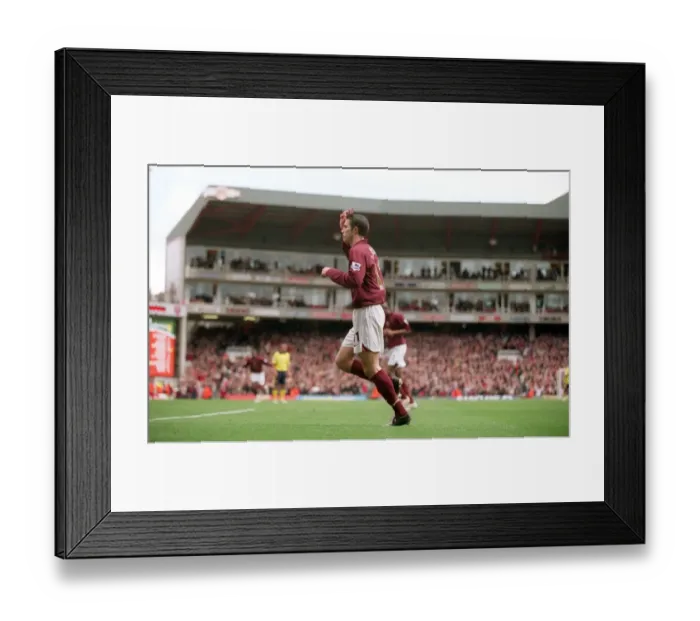Framed Print : Robin van Persie's Euphoric Goal: Arsenal's 5-0 Thrashing of Aston Villa (January 4, 2006, Highbury, London) Framed Print : Robin van Persie's Euphoric Goal: Arsenal's 5-0 Thrashing of Aston Villa (January 4, 2006, Highbury, London)