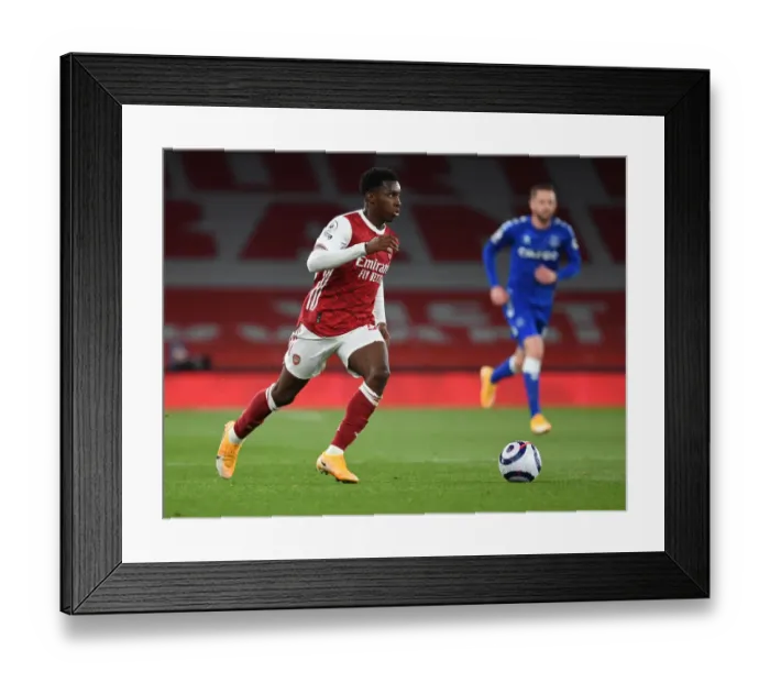 Framed Print : Arsenal's Eddie Nketiah in Action: 2020-21 Premier League Match vs Everton (Behind Closed Doors) Framed Print : Arsenal's Eddie Nketiah in Action: 2020-21 Premier League Match vs Everton (Behind Closed Doors)