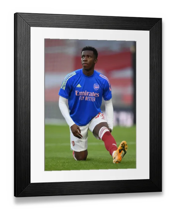 Framed Print : Arsenal's Eddie Nketiah Gears Up for Arsenal v Everton: Premier League Showdown at Emirates Stadium Framed Print : Arsenal's Eddie Nketiah Gears Up for Arsenal v Everton: Premier League Showdown at Emirates Stadium