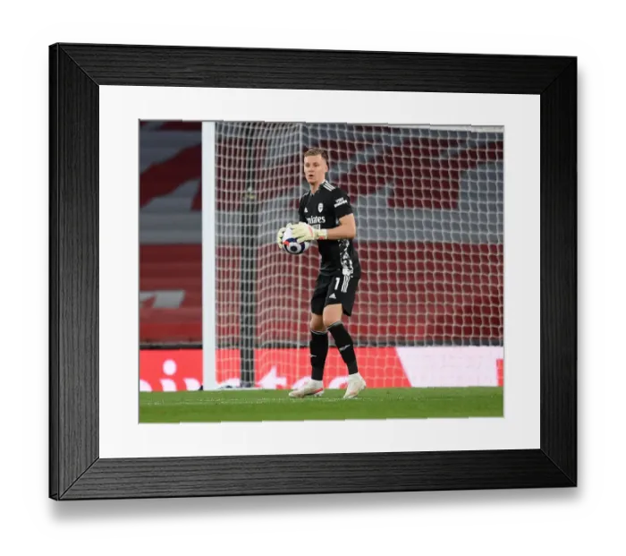 Framed Print : Arsenal's Bernd Leno Focused During Arsenal v Everton Premier League Clash Framed Print : Arsenal's Bernd Leno Focused During Arsenal v Everton Premier League Clash