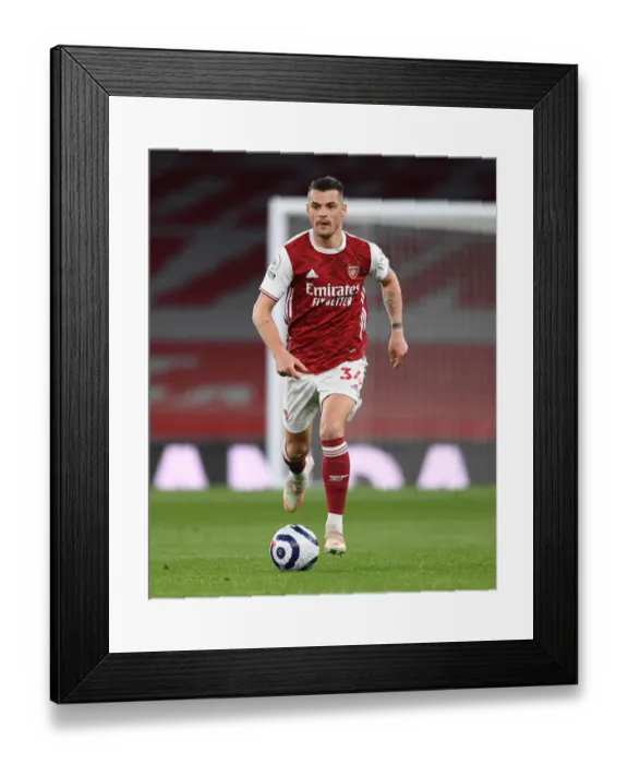 Framed Print : Granit Xhaka in Action: Arsenal vs Everton, Premier League 2020-21 Framed Print : Granit Xhaka in Action: Arsenal vs Everton, Premier League 2020-21