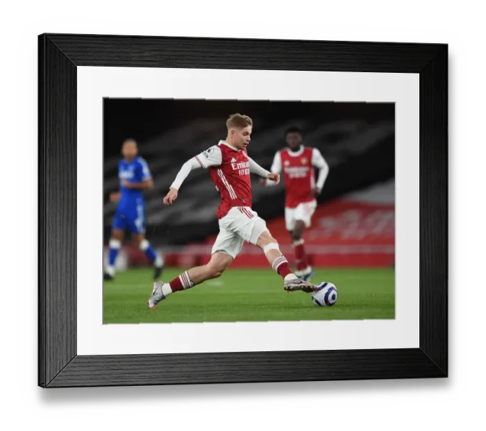 Framed Print : Arsenal's Emile Smith Rowe in Action against Everton - Premier League 2020-21