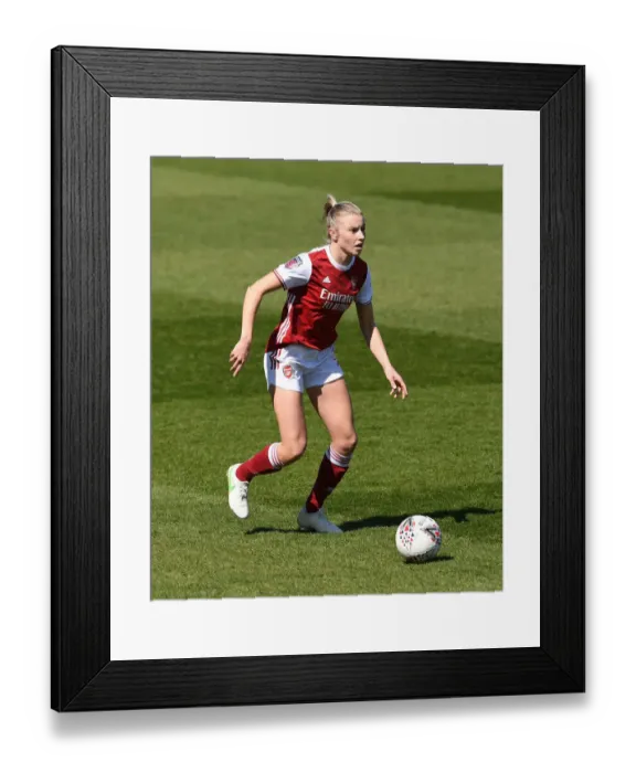 Framed Print : Arsenal Women Face Brighton in FA WSL Amidst Empty Stands: A Pandemic-Era Battle Framed Print : Arsenal Women Face Brighton in FA WSL Amidst Empty Stands: A Pandemic-Era Battle