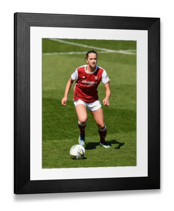 Framed Print : Arsenal Women vs Brighton & Hove Albion: FA WSL Match in Empty Stands (April 2021)