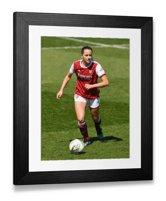 Framed Print : Empty Meadow Park: Arsenal Women Face Brighton & Hove Albion in FA WSL Amid Stadium Restrictions (April 2021)
