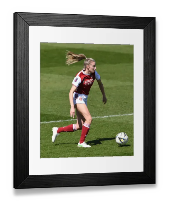 Framed Print : Arsenal Women vs Brighton & Hove Albion: Empty Meadow Park in FA WSL (2020-21)