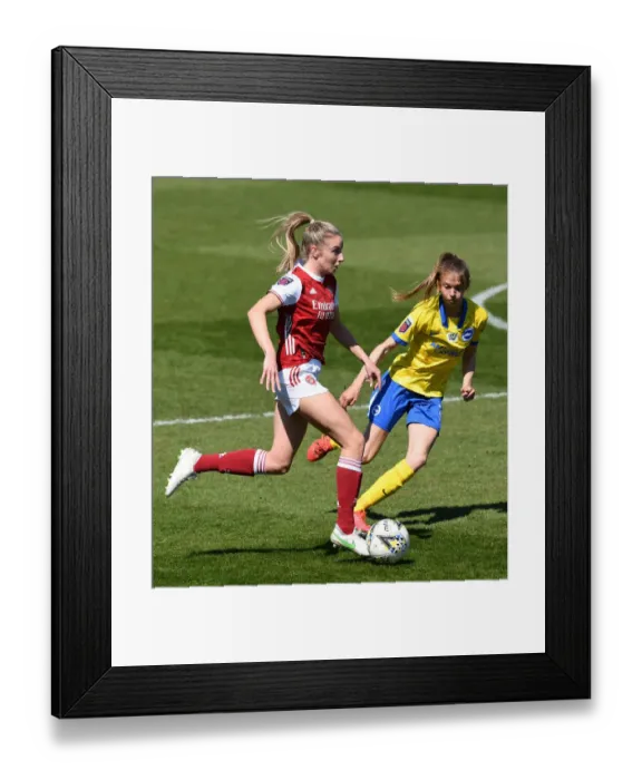 Framed Print : Arsenal Women vs Brighton: FA WSL Match Held Without Fans (2021) Framed Print : Arsenal Women vs Brighton: FA WSL Match Held Without Fans (2021)