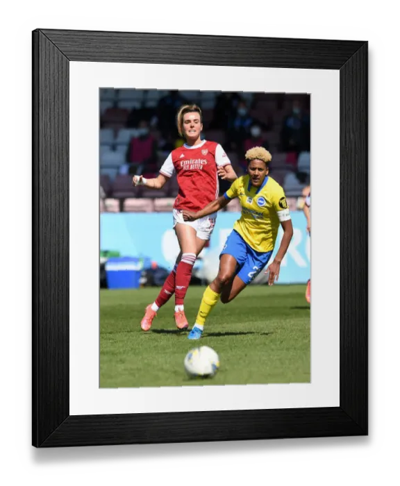 Framed Print : Arsenal Women vs Brighton: Empty FA WSL Match Amid Coronavirus Restrictions