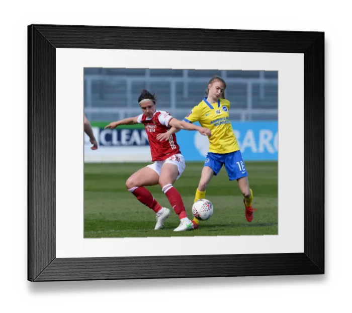 Framed Print : Arsenal Women vs Brighton: Empty FA WSL Match (April 2021)
