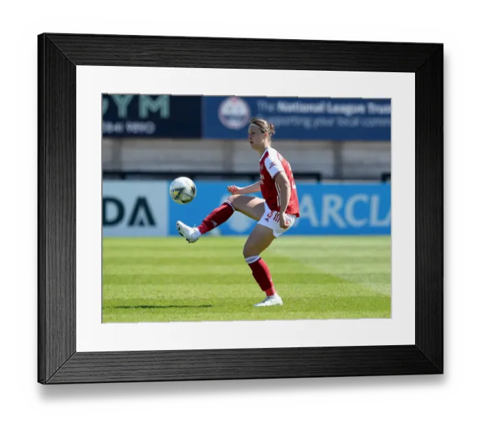 Framed Print : Arsenal Women vs Brighton & Hove Albion: FA WSL Match at Empty Meadow Park (2021)