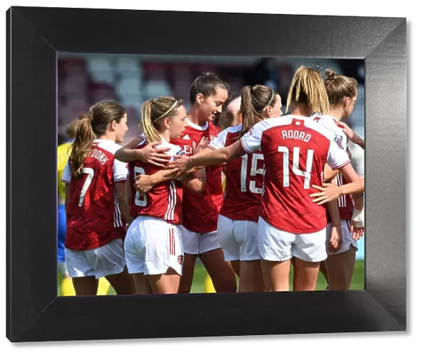 Arsenal Women's Triumph: Jordan Nobbs Scores Second Goal in Empty Meadow Park (2020-21 Season)