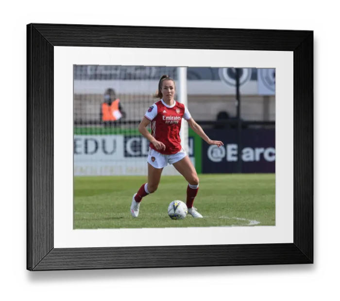 Framed Print : Arsenal Women vs Brighton & Hove Albion: Empty Stands in FA WSL Amidst Coronavirus Pandemic